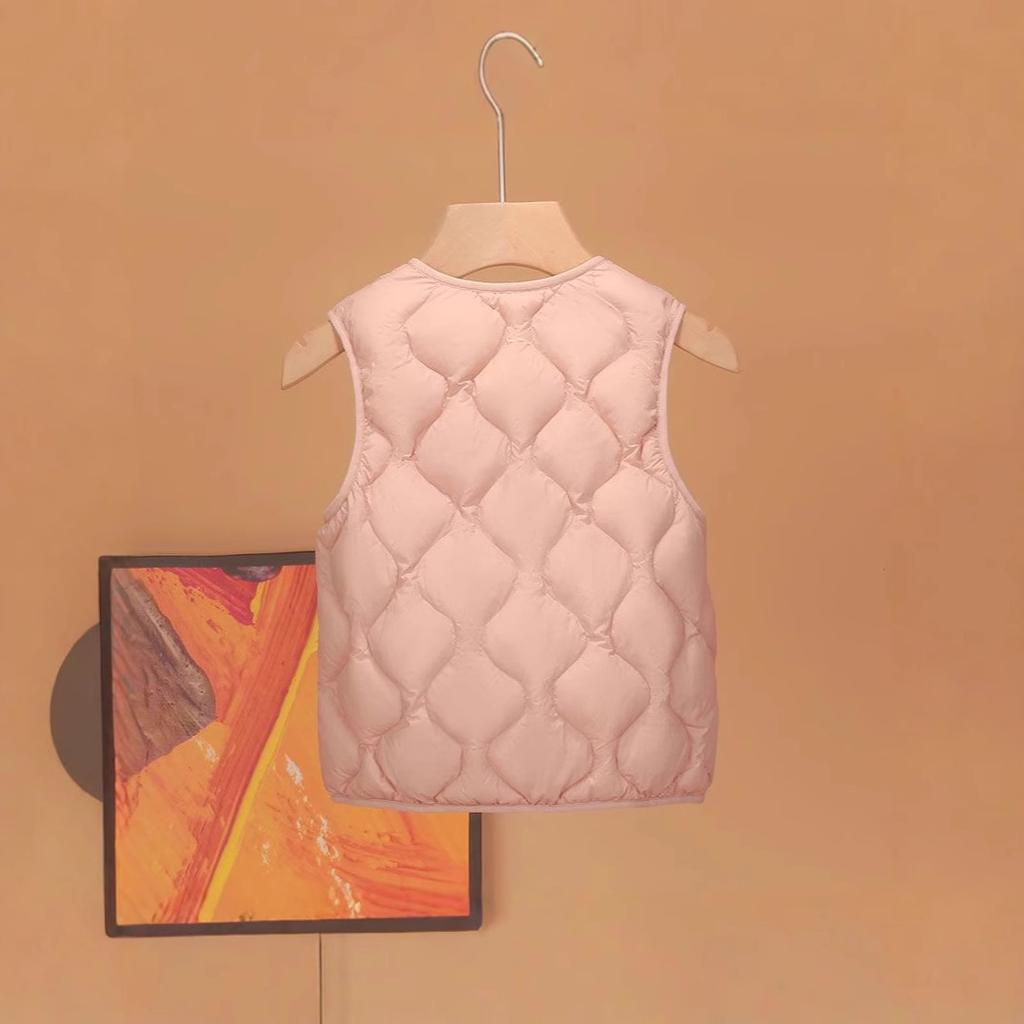 Autumn and winter light children's down vest vest medium children's liner boys and girls wear gourd vest