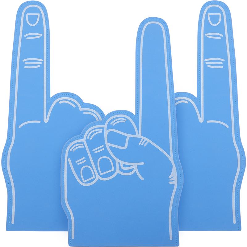 3pcs Portable Fingers Giant Foam Fingers Bulkleading Props Glow Basketballb Sports Event Giant