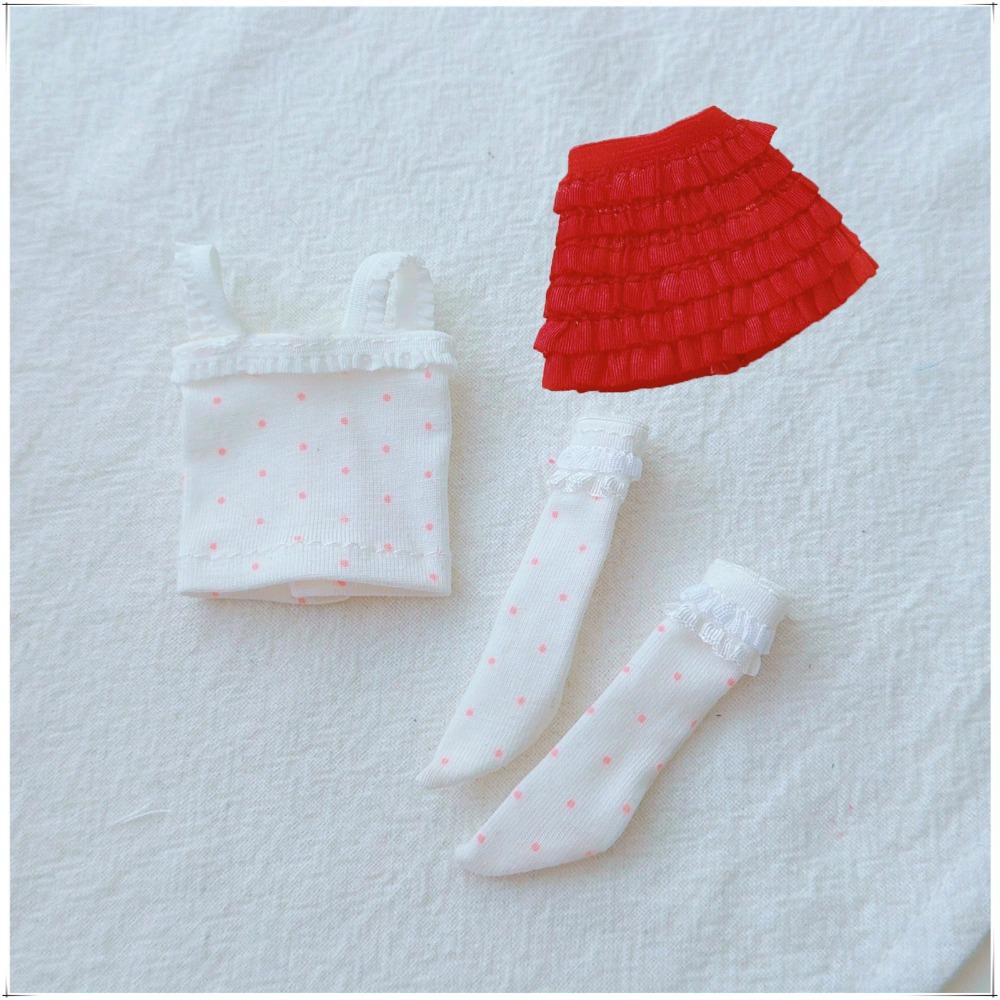 with Socks Sling Shirt for Blyth Doll/for 1/6 BJD Doll/Fit for OB24 OB22 Dolls