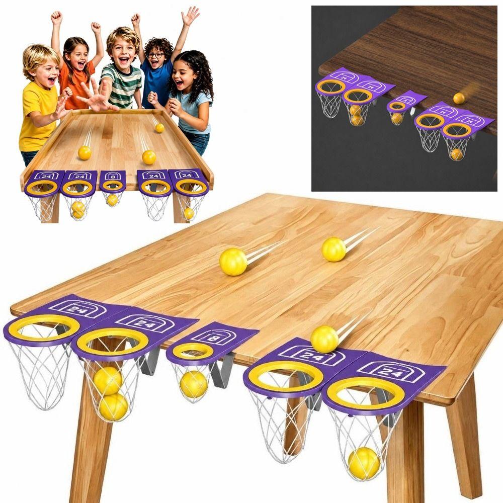 Colorful Desktop Table Tennis Game 5 Pong Balls Interactive Party Game for Team Play