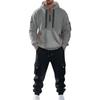Costum Casual pentru Bărbați Culoare Solidă Hanorac Sport Larg cu Glugă cu Buzunare Salopetă cu Buzunare Multiple