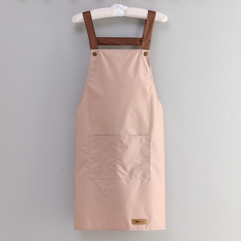

2023 Women s Waterproof Cooking Apron - Solid Color, Oil-Proof, Simple Waist Design for Kitchen & Catering