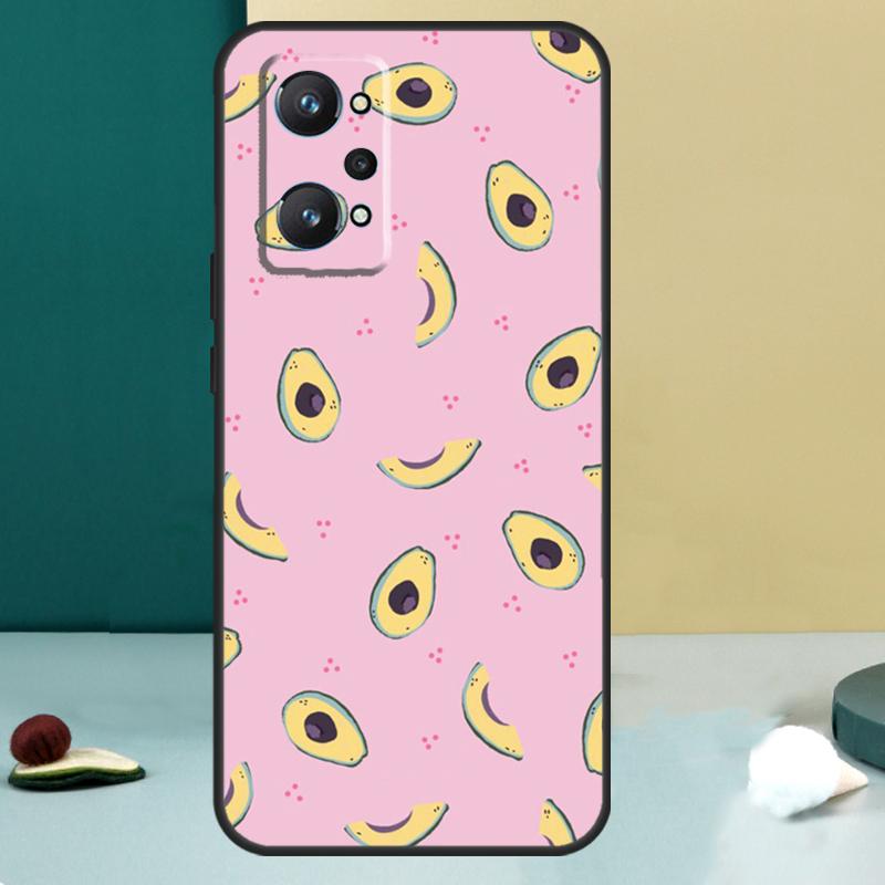 Cute Avocado Collage For Realme GT 7 Pro GT 5 6 6T C67 C61 C55 C53 C51 C21Y C25S C75 10 11 12 13 14 Pro Plus Case
