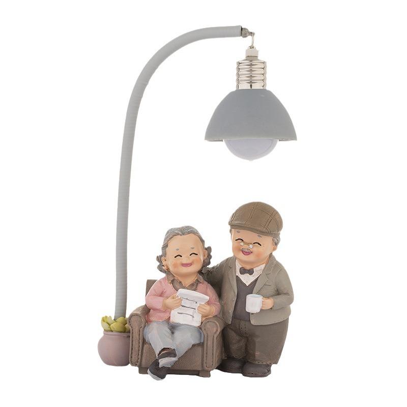 Creative Wedding Anniversary Decorations Valentine's Day Gifts for Couples Elderly Couples Home Desktop Decorations Desk Lamp