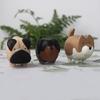 Kleine Holz-Hundefigur, Handgeschnitzte Welpenfigur, Rustikale Sammler-Tierstatue für Heim-Schreibtischdekoration, Geschenke für Hundeliebhaber