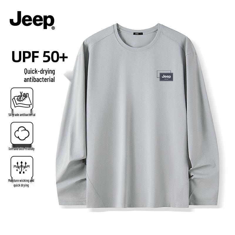 

Мужская спортивная футболка JEEP с длинным рукавом, быстросохнущая