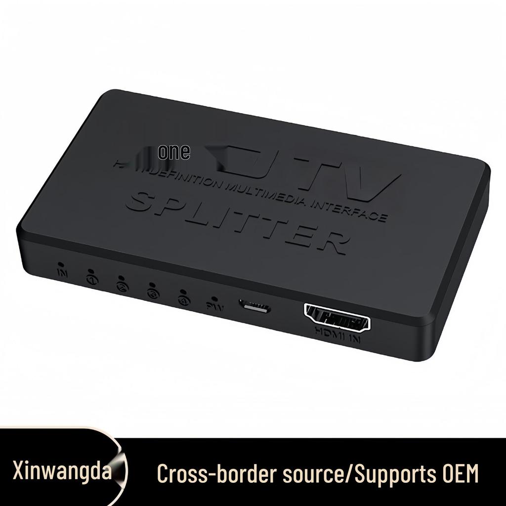 4K HDMI Splitter - 1 Input To 2 Outputs, Mini HDTV Video Mirroring Device