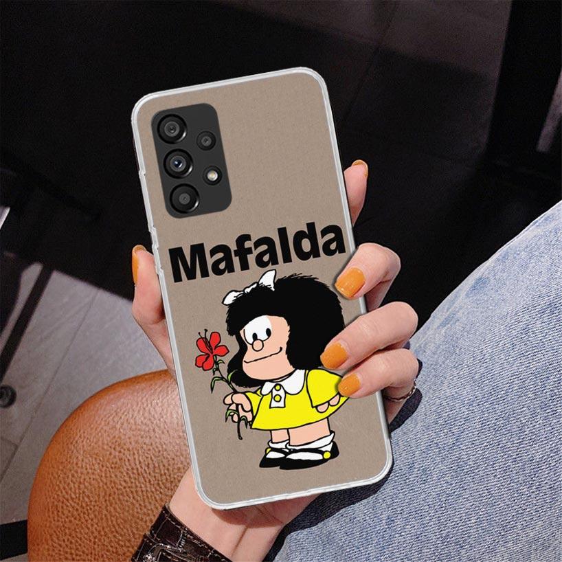Mafalda Cartoon Phone Case For Samsung Galaxy A17 A16 A15 A14 A13 A57 A56 A55 A54 A53 A37 A36 A35 A34 A33 A26 A25 A24 A23 Galaxy