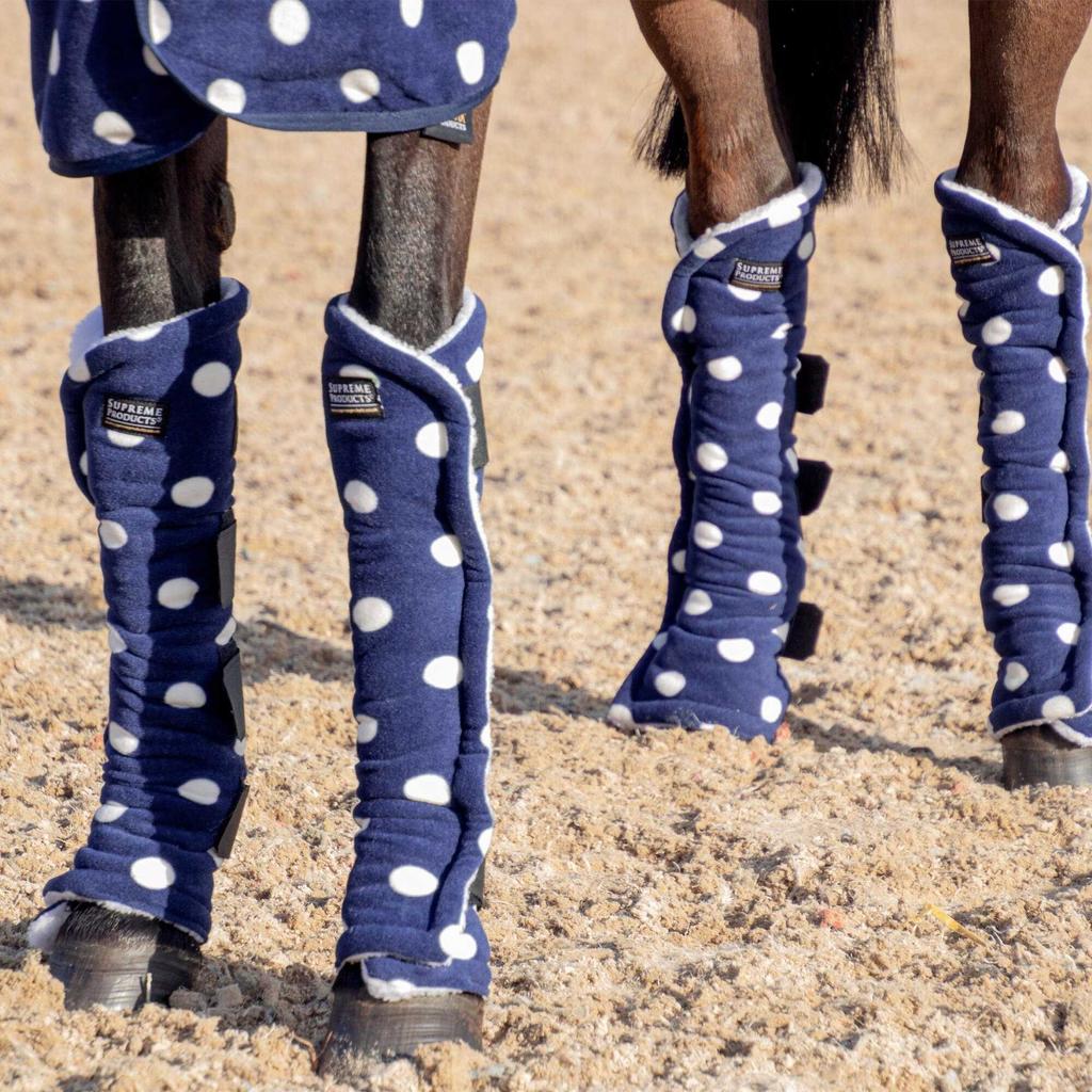 Supreme Products Dotted Fleece Horse Boots