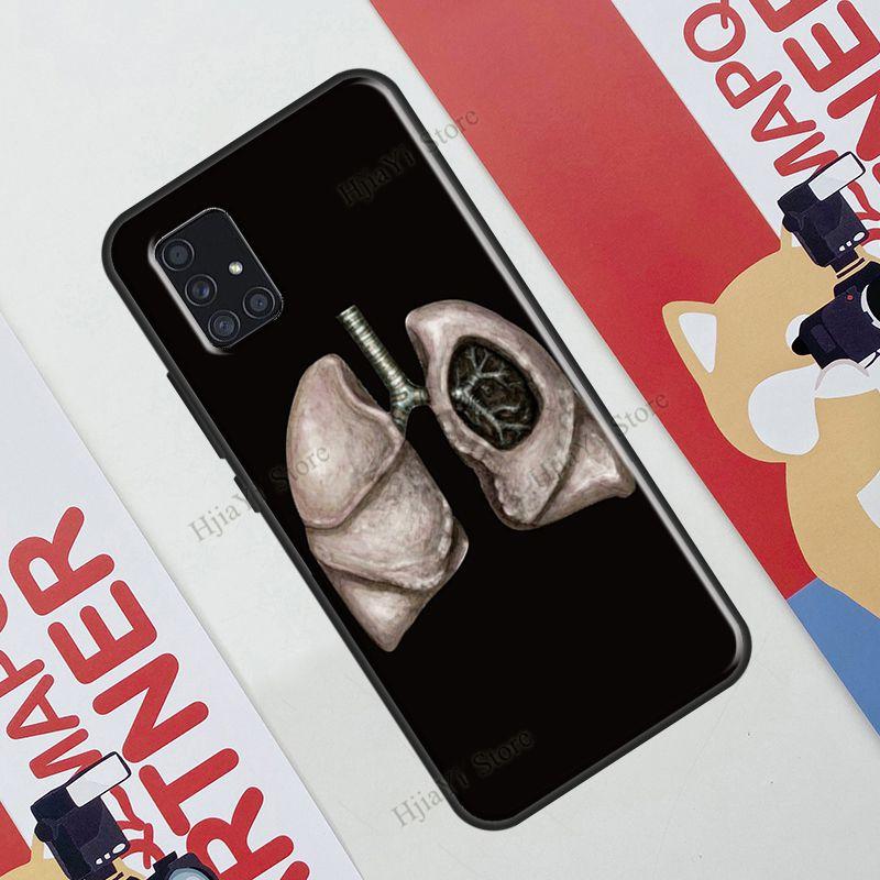 Vintage Anatomy Heart Cardiac Brain Nurse Case For Samsung Galaxy A12 A22 A32 A42 A52 A72 A51 A71 A50 A70 A03S A21S A52S Cover