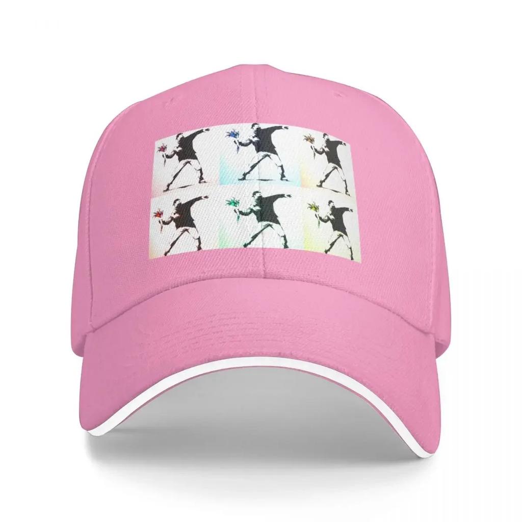 The Walled Off Hotel Banksy Flower Thrower  Love Is In The Air Baseball Cap New Hat Ball Cap Hats For Unisex Womens