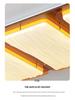 2025 Chinese Bauhaus Retro Rectangular Ceiling Light: High-End Living Room Fixture