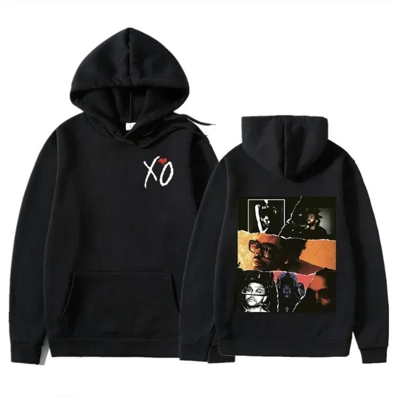 Singer The Weeknd Hoody After Hours Til Dawn FM Musikalbum Damen Herren Hoodie Baumwolle Sweatshirt Pullover Hip Hop Rock Top Kleidung