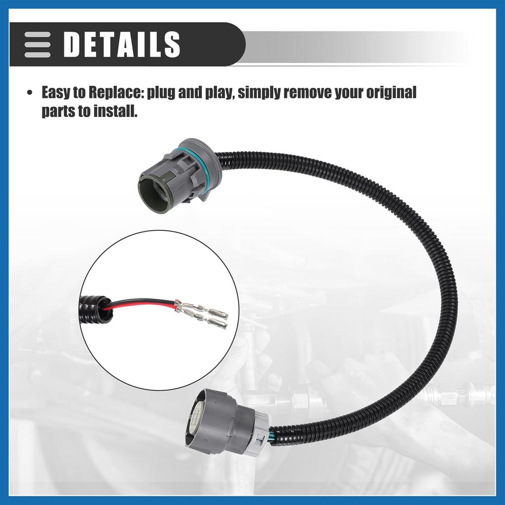 Transmission Adapter Harness Connector, Transmission Wire Adapter Harness, for 1998-2006 LS Series 4L60E to 4L80E Transmissions, Plastic, Black, 2pcs