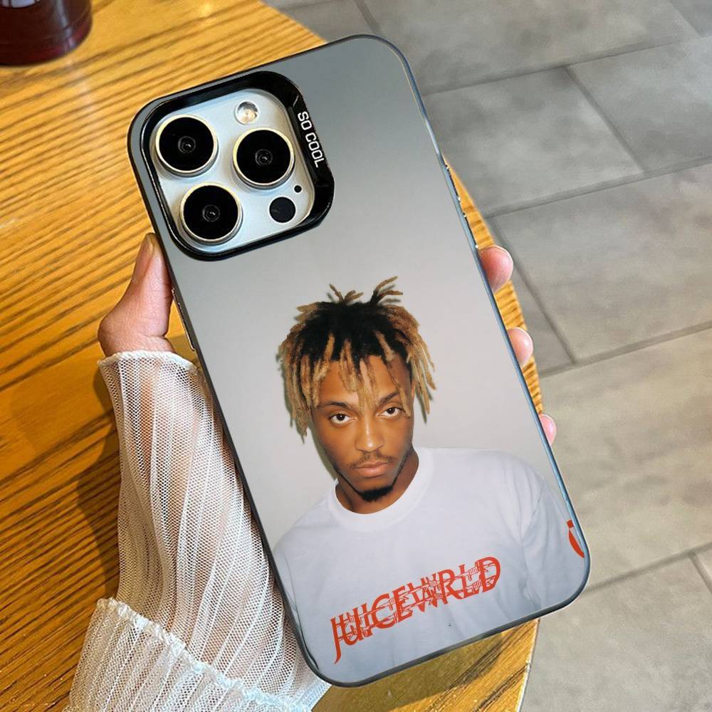 

Чехол для телефона Emo Rapper J-Juice WRLD L-Lucid Dreams Для iPhone 16 17 15 14 12 13 Pro Max Черный Конфетный Матовый Ударопрочный Чехол iPhone12PROMAX