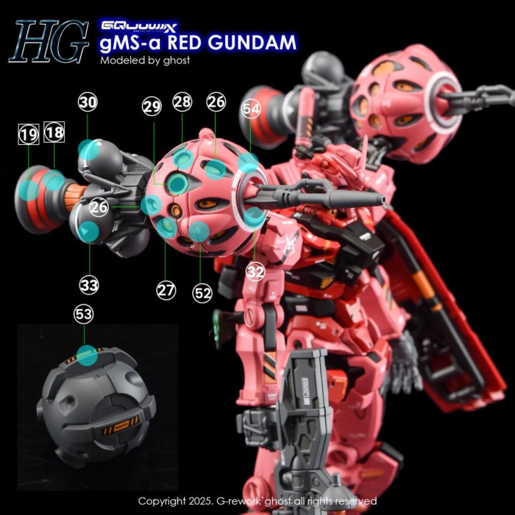 Fluorescent!! HG RG EG 1/144 Robot MS Ensha Detail-Up Water-Transfer Decals (for HG 1/144 GQuuuuuuX Red Gundam) [Parallel Import]
