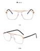 Autumn Aviator-Style Screwless Glasses: High Prescription, Fashionable Retro Frame for Women and Men
