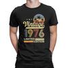 Vintage 1976 50-årspresent Sliten Design Klassisk Rolig Grafik 100% Bomull T-shirt Topp
