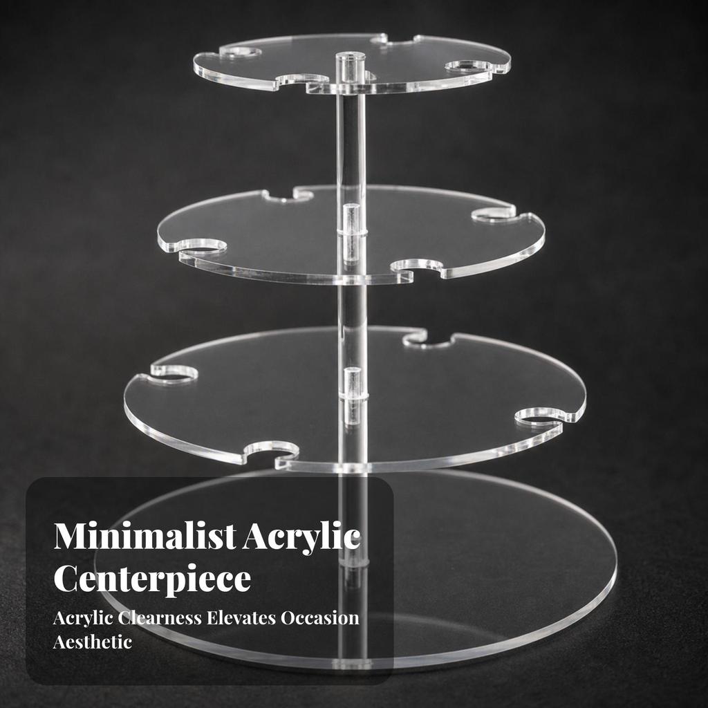 Transparent Countertop Wine Glass Holder Detachable Tiered Stemware