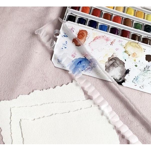 Paper Tearing Ruler Deckle Edge Thick Craft Ruler with 2 Different Edges Acrylic Irregular Edges Ruler Heavy Craft Ruler for Cutting Paper-11.34