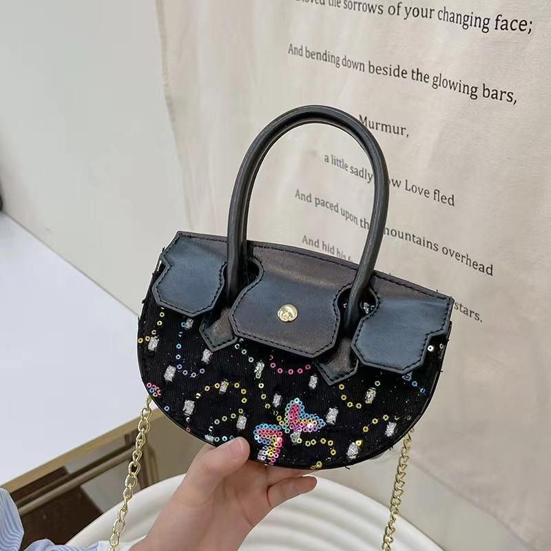 

Нишевая сумка высокого класса для женщин Xiaoxiangfeng вышитая цепочка сумка модная сумка через плечо для женщин чёрный