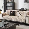 Fish Bone Striped Medium And Ancient Style Shu Cotton Velvet Sofa Seat Cushion Universal Princess Sofa Backrest Cover Cloth Cover Non-Slip