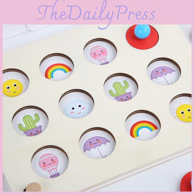 Memory Educational Wooden Chess For Kids With Memory Development Growth Focus