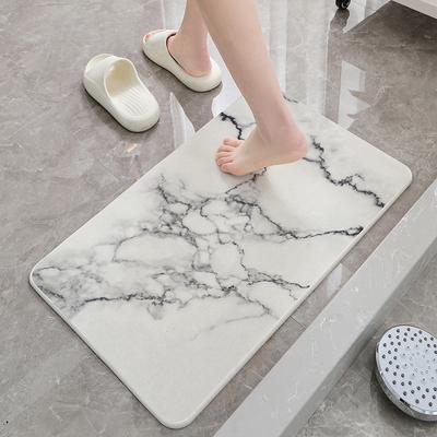 Imitation Marble Patterned Carpet Nordic Style Bathroom Anti Slip and Absorbent Floor Mat Home Decoration