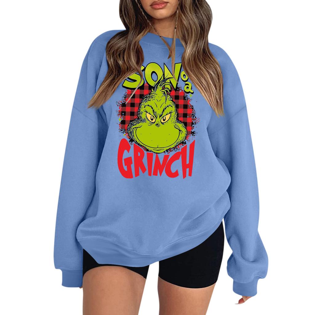 Women's Colorblock Sweatshirt Long Sleeve Round Neck Casual Comfortable Loose Lightweight Women's Sweatshirtt