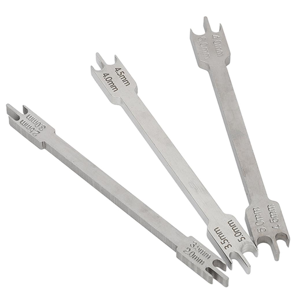 3pcs Dental Bracket Gauge Locator Stainless Steel Different Types Orthodontic Bracket Positioner