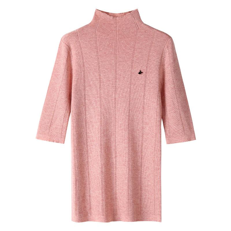 

Нижняя рубашка женская новая женская одежда темперамент полуводолазка пуловер эластичный внутренний пояс топ 2XL розовый