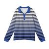 Men's Casual Striped Print Button-Up Long-Sleeve Tops