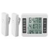 Wireless Digital Audible Alarm Refrigerator Thermometer with Maximum Display for Indoor and Outdoor Use
