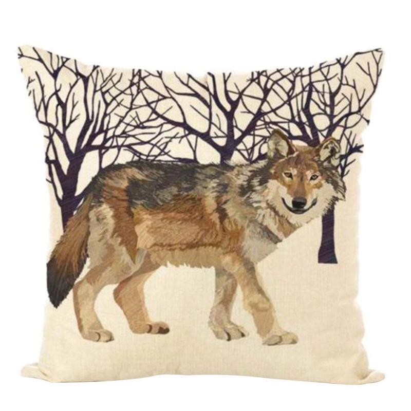 Luxurious 17.7" Animal Print Cushion Cover Adds Elegance To Any Sofa Or Car Interior