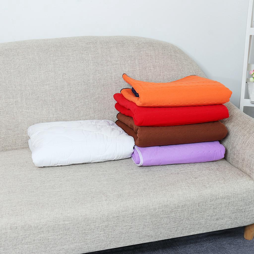 120W 4 level Electric Heated Blanket Warm Over Throw Fleece Rug Digital Timer Controller