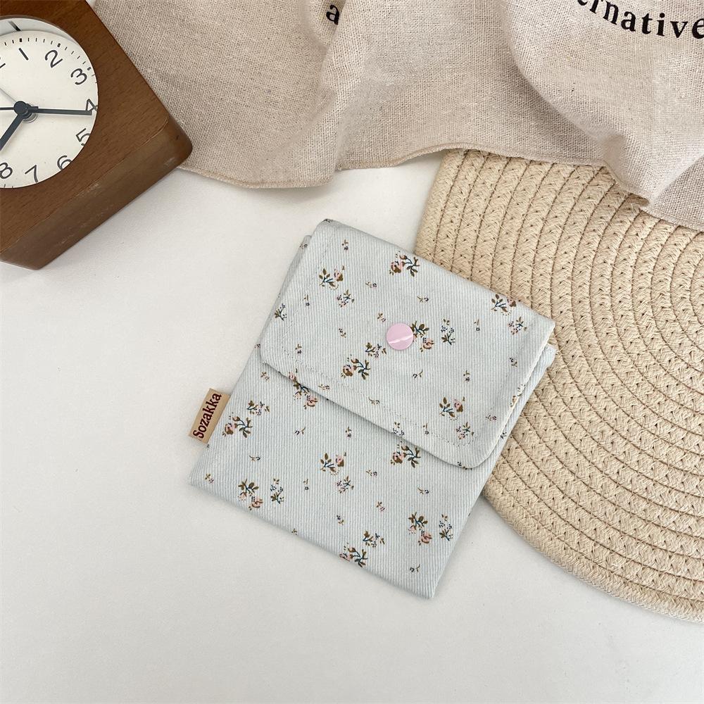 Mini Makeup Storage Bag Portable Lipstick Key Coin Organizer Pouch for Women Sanitary Napkins Bag