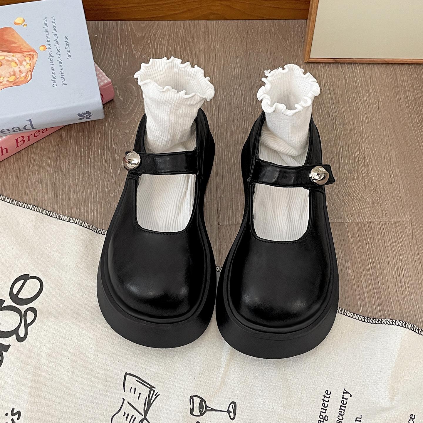 

Queen Fan Black Retro French Platform Light Mouth Single Shoes Women s Summer 2025 New Premium Mary Jane Women s Shoes 40 чорний