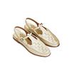 Vintage Elegant Women Shoe 2025 Summer New Woven Temperament Sandals Women Roman Single Shoe Fisherman Women Shoe