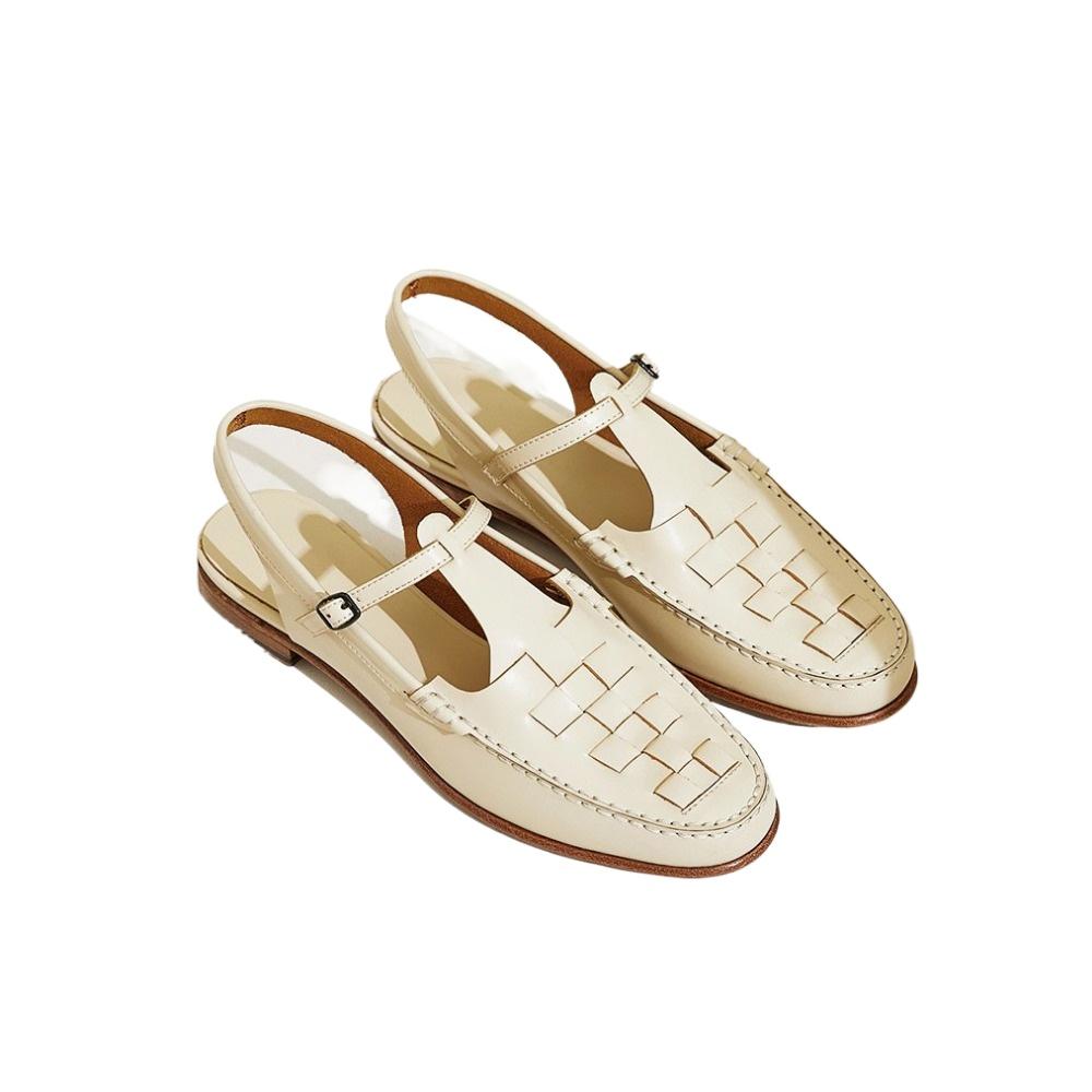 Vintage Elegant Women Shoe 2025 Summer New Woven Temperament Sandals Women Roman Single Shoe Fisherman Women Shoe