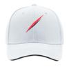 Minimal Red Diagonal Stripe Graphic Sandwich Baseball Cap Sun Cap Outdoor Workouts Hat