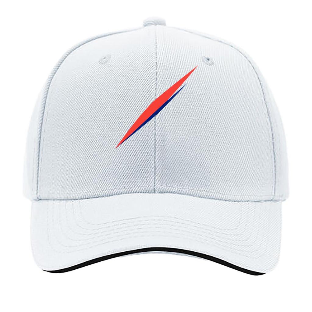 Minimal Red Diagonal Stripe Graphic Sandwich Baseball Cap Sun Cap Outdoor Workouts Hat