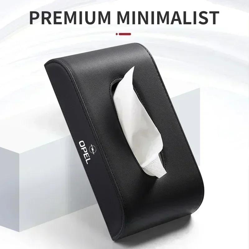 Auto-Taschentuch-Aufbewahrungsbox Halter Kreativer Leder-Servietten-Organizer Für Opel Astra J Insignia Astra G Corsa Zafira B Mokka Vivaro