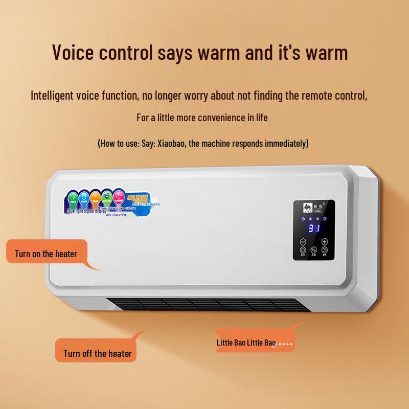 Wasserdichter Wandmontierter Elektrischer Badezimmerheizlüfter mit Sprachfernbedienung