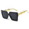 Trendy Vintage Oversized Sunglasses for Women Retro Fashion Beach Sunshade Sunglasses Big Square Frame Sun Glasses UV400 Shades