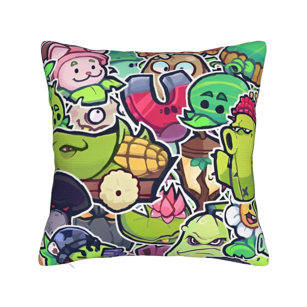 Plants-vs-Zombie Kids Gift Funny Games Printed Pillowcase Cushion Cover Pillow Covers Warm Bed Decoration Zippered Multi-Size