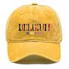 "BELGIUM" "GO RED DEVILS" Flag Printed Baseball Cap , Adjustable Snapback Baseball Cap Trendy Casual Hip Hop Raw Brim Woman's Cap