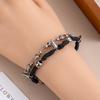 The new self-developed temperament rivet hand-woven bracelet has a simple and fine design.