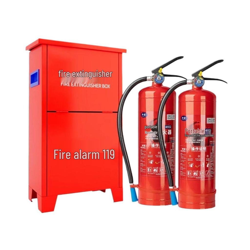4kg Portable Fire Extinguisher Set - 2-Pack for Schools and Factories