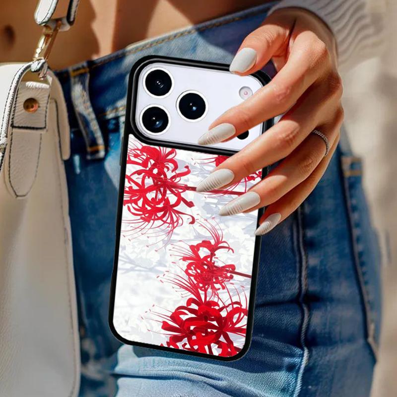 Lycoris radiata flower Phone Case For iPhone 17 Air 14 15 13 12 Max Cover For Apple 16e 11 Pro Max Plus Coque