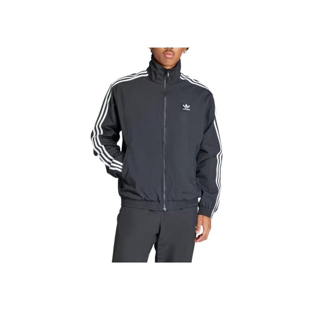 adidas Men's Originals Adicolor Woven Firebird Track Top Black IT2491